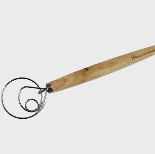 Danish Whisk with a Wooden Handle, Size: 34