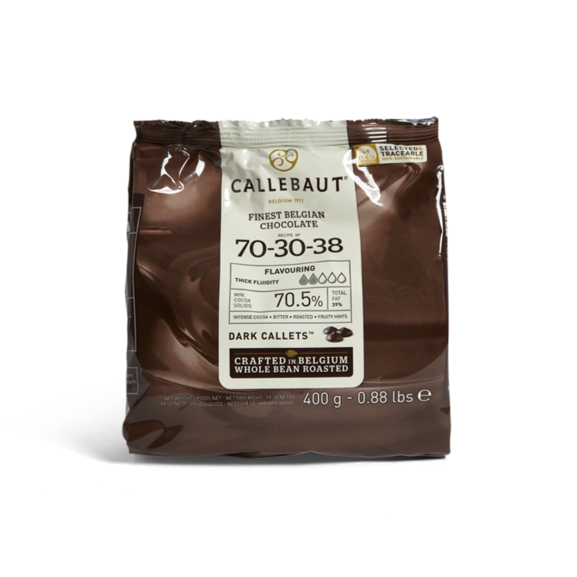 Callebaut 70.5% Dark Chocolate Callets - 400g