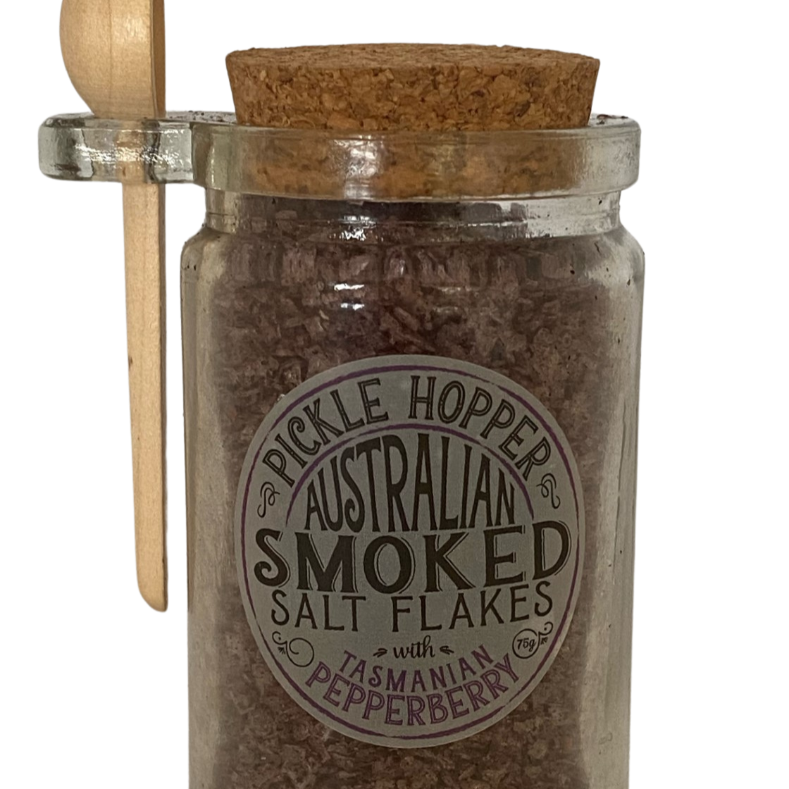 Pickle Hopper Smoked Salt Flakes, Pepperberry - 75gm