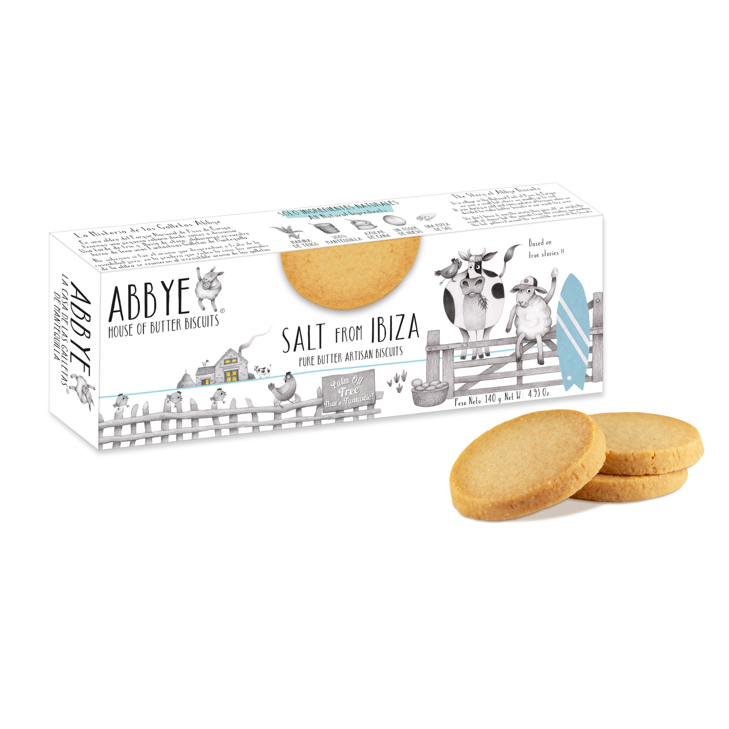 Handcrafted Butter Biscuits with Ibiza Salt - 140gm