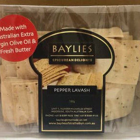 Baylies Lavash, Pepper - 180gm