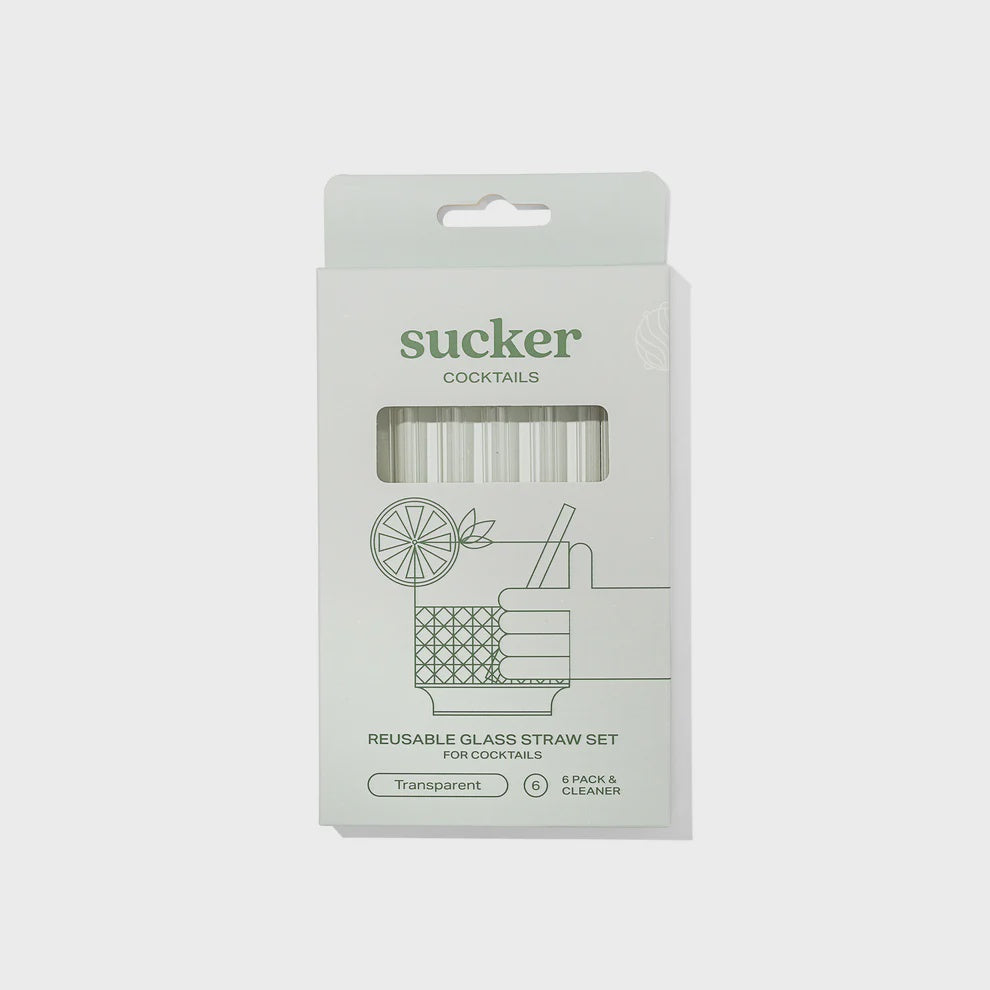 Cocktail Glass Drinking Straws - Transparent