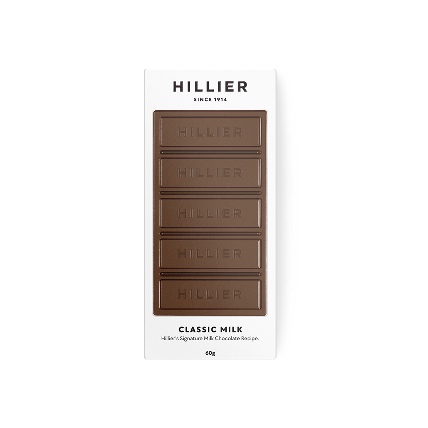 Hillier Classic Milk Chocolate Bar - 60gm