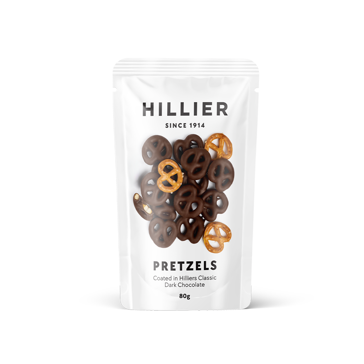 Hillier Dark Chocolate Pretzels - 80gm