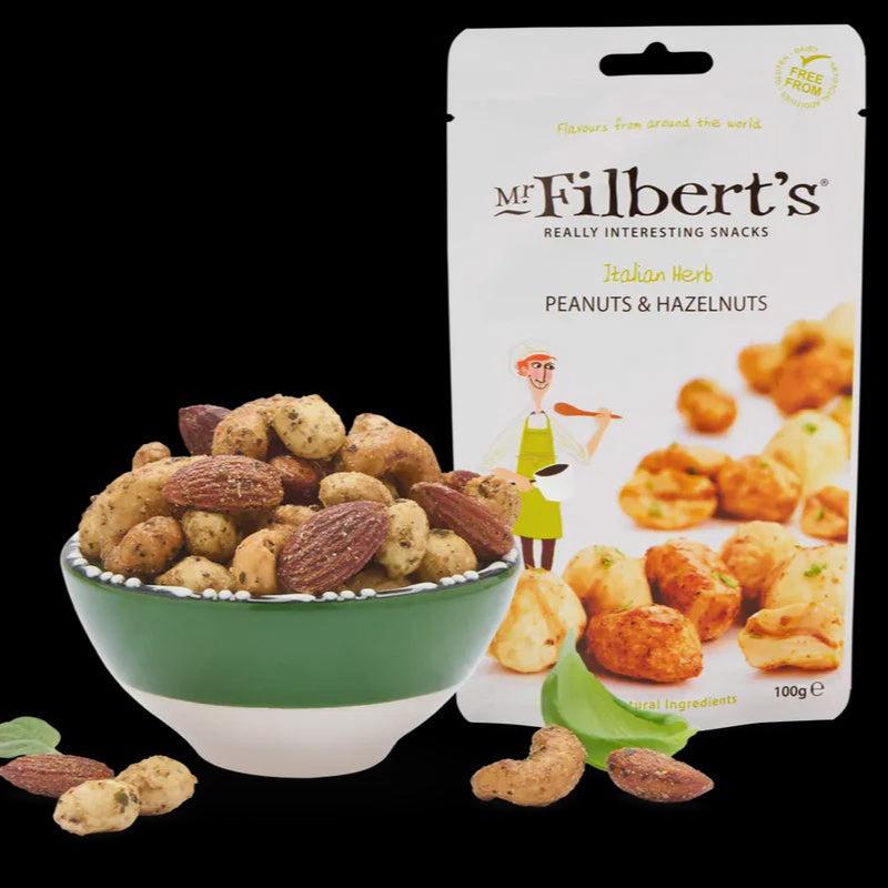 Mr Filbert's Italian Herb Peanuts & Hazels - 100gm