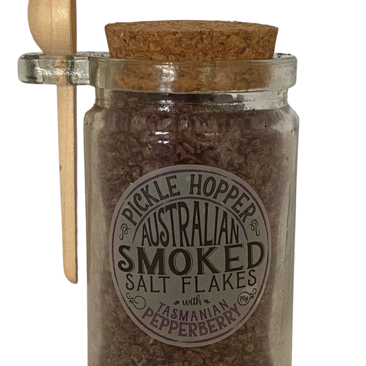 Pickle Hopper Smoked Salt Flakes, Pepperberry - 75gm