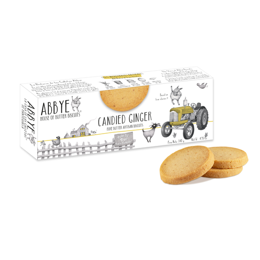 Handcrafted Butter Biscuits with Candied Ginger - 140gm