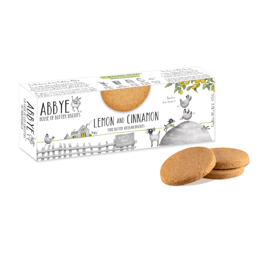 Handcrafter Butter Biscuits with Lemon and Cinnamon - 140gm