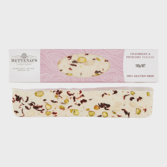 Bettenays Nougat, Cranberry - 180gm