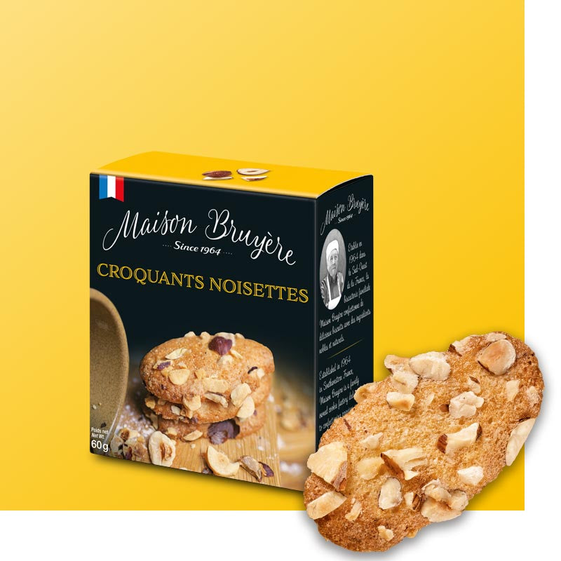 Maison Bruyere Hazelnut Crunchy Cookies - 60gm