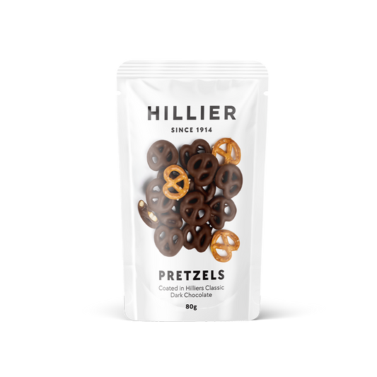 Hillier Dark Chocolate Pretzels - 80gm
